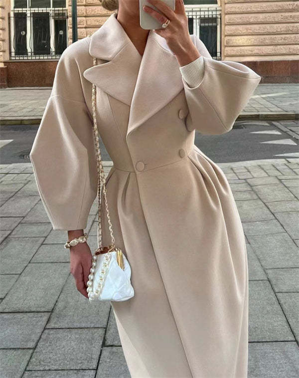 Amarae | Vintage coat with puff sleeves - Elegant and stylish