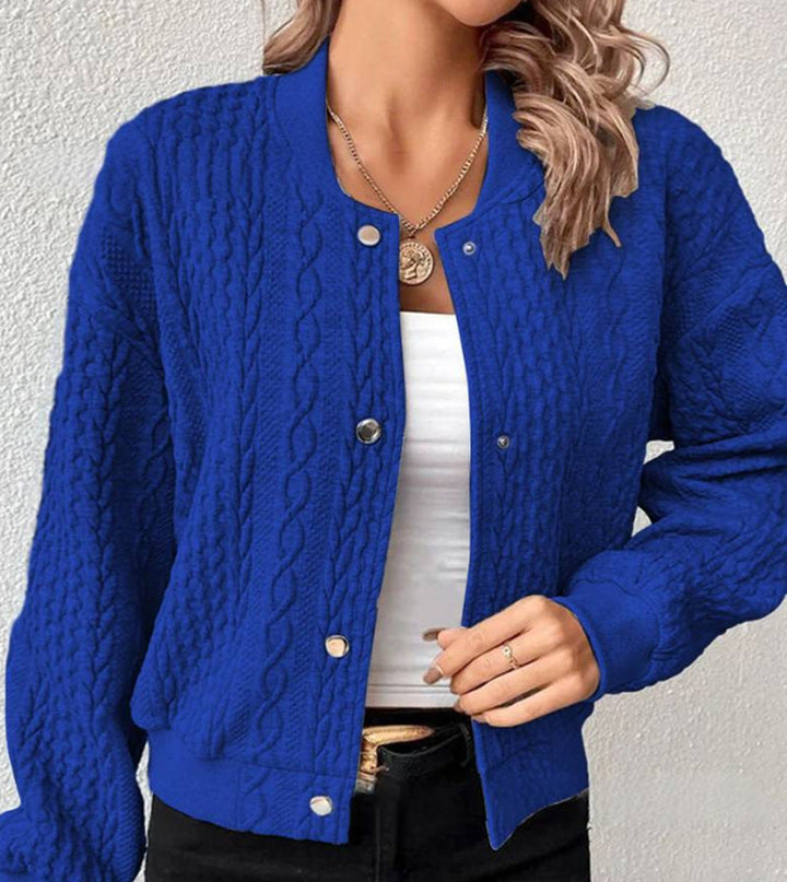 Lune London | Casual jacket with high collar in jacquard