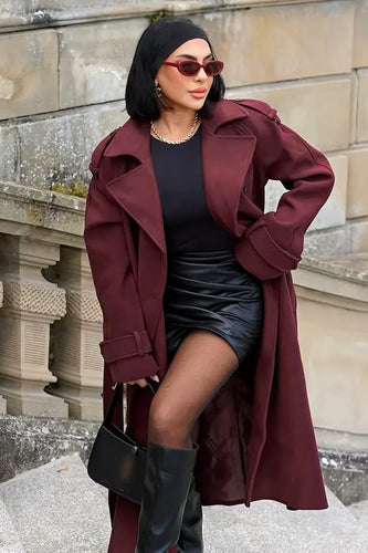 Amarae | Elegant Burgundy Coat