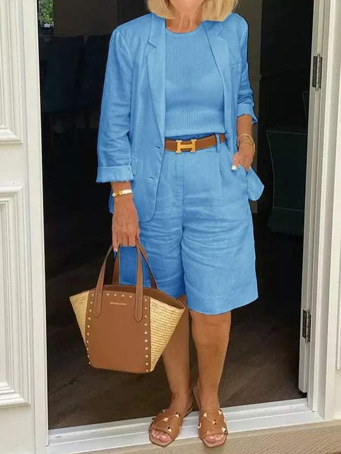Lune London | Women's suit - Elegant blazer and shorts - Stylish - Ideal for hot days