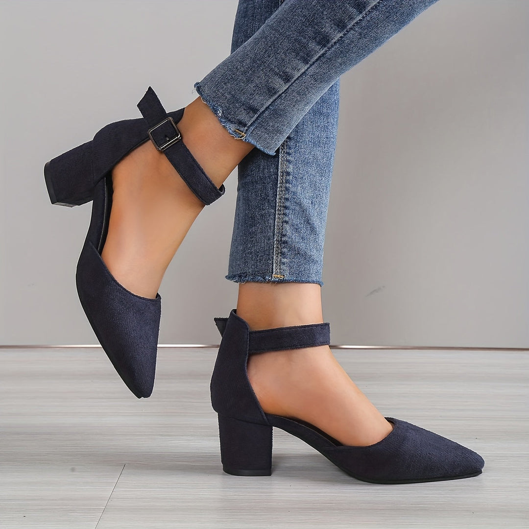 Lune London | Women's Sandals with Block Heel Lace-Up with Ankle Strap Elegant