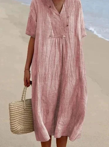 Lune London | Elegant and Lightweight Cotton-Linen Dress for Women
