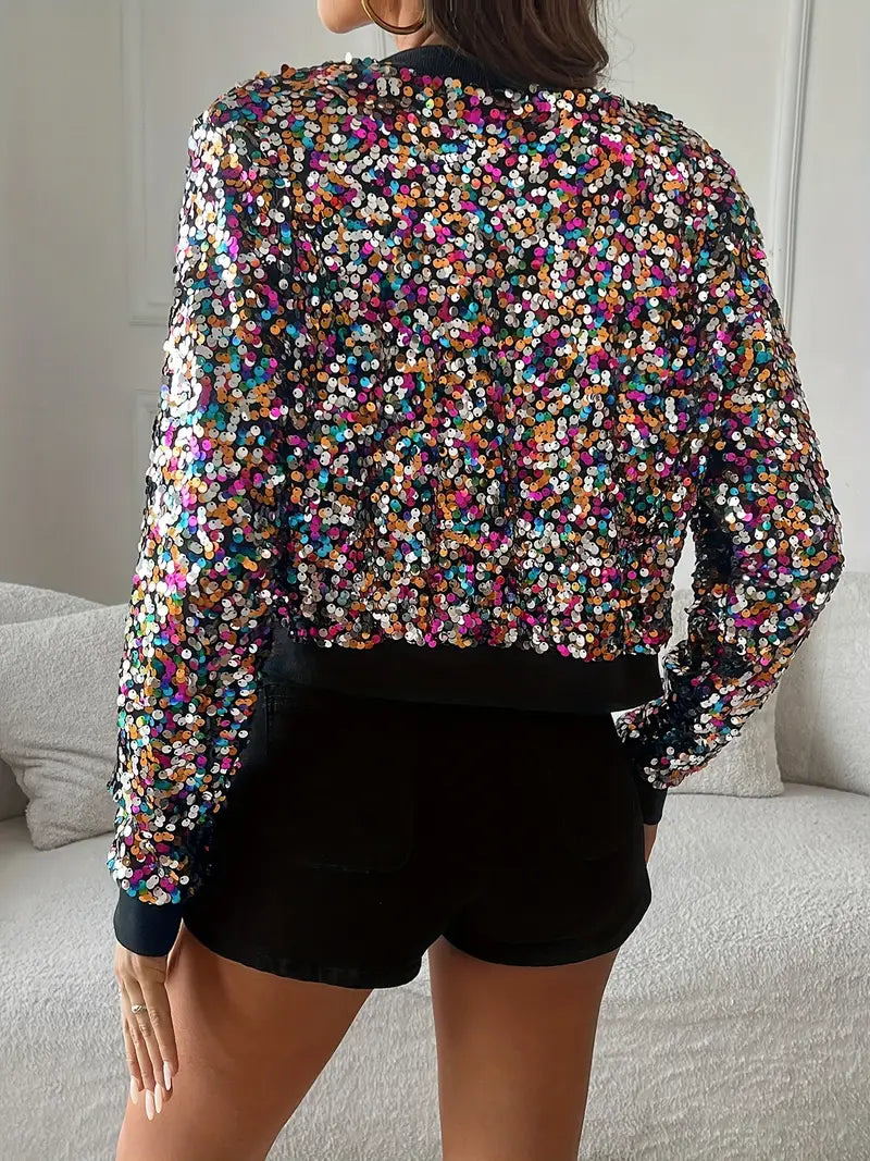Amarae | Bomber Jacket with Sequins