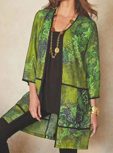 Amarae | Classy Uv-Proof Print Sun Protection Shirt Blouse