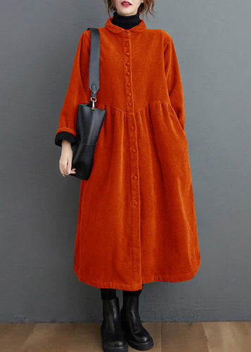Amarae | orange corduroy coats thick tailored inspiration for women