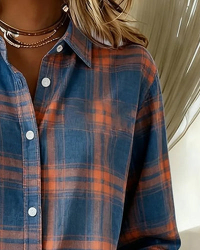 Amarae | Checked pattern and notched lapel