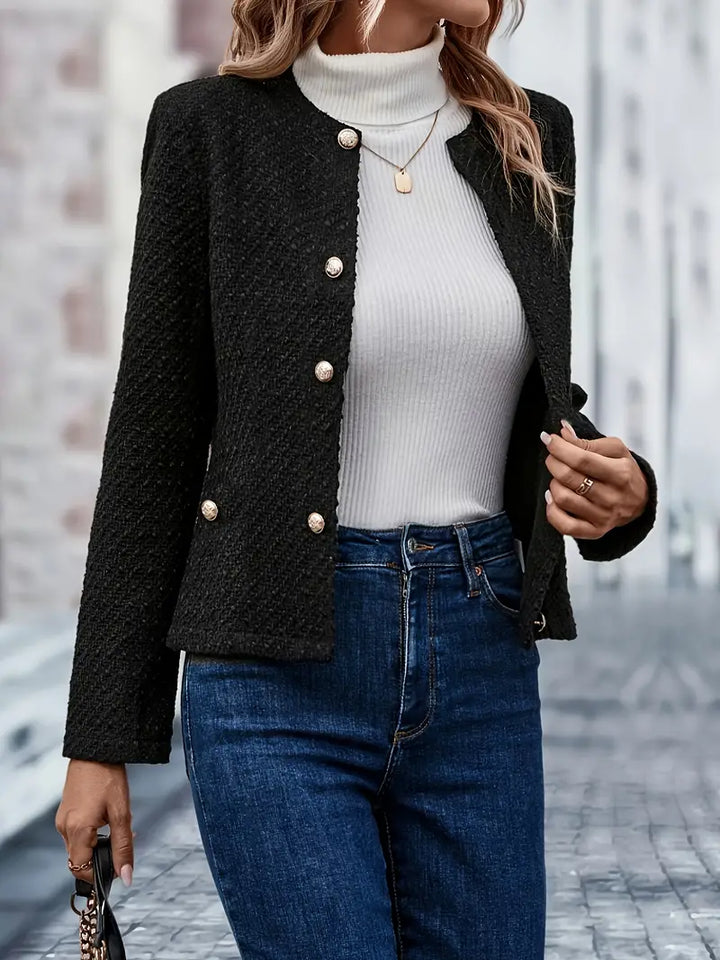 Amarae | Solid Color Single-Breasted Jacket