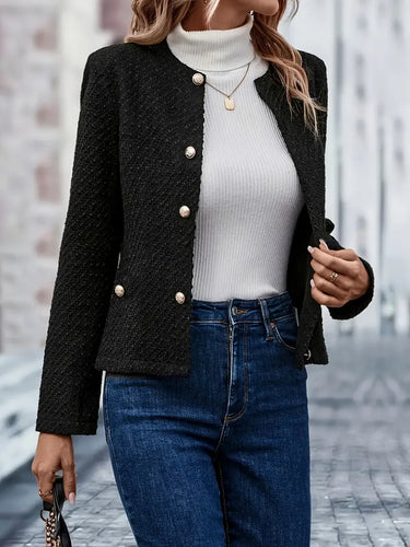 Amarae | Solid Color Single-Breasted Jacket