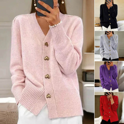 Amarae | Cardigan with heart button accents
