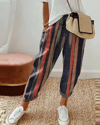 Chic Und Stil | Casual Cotton Linen Pants