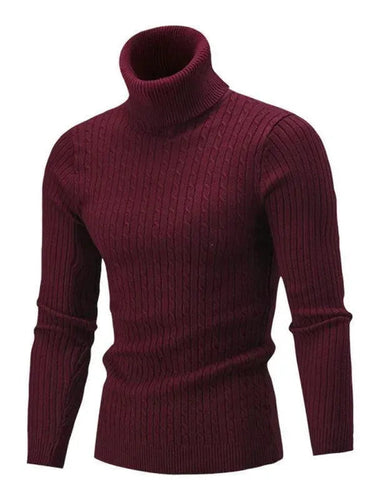 Amarae | Tight Stretch Men's Sweater with Turtleneck