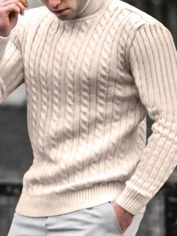Lune London | Tight Stretch Men's Sweater with Turtleneck