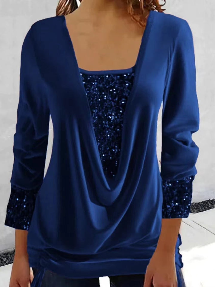 Amarae | Glitter Sequins Top