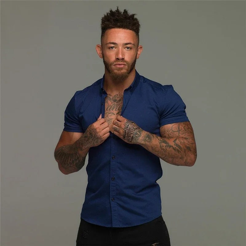 Amarae | Black Lightweight Business Shirt for Men