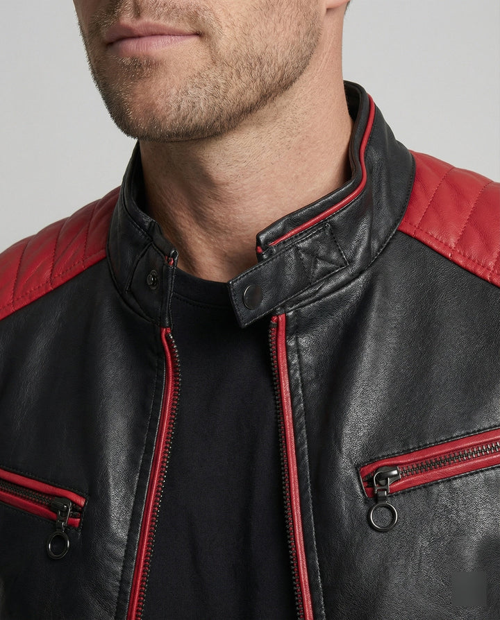 Men's Biker Jacket Motorsport Style