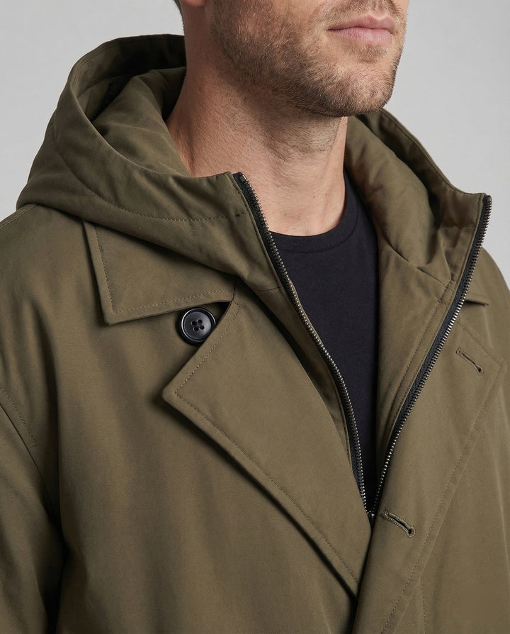 Amarae | Men's Waterproof Trench Coat Stylish & Warm Puffer Design