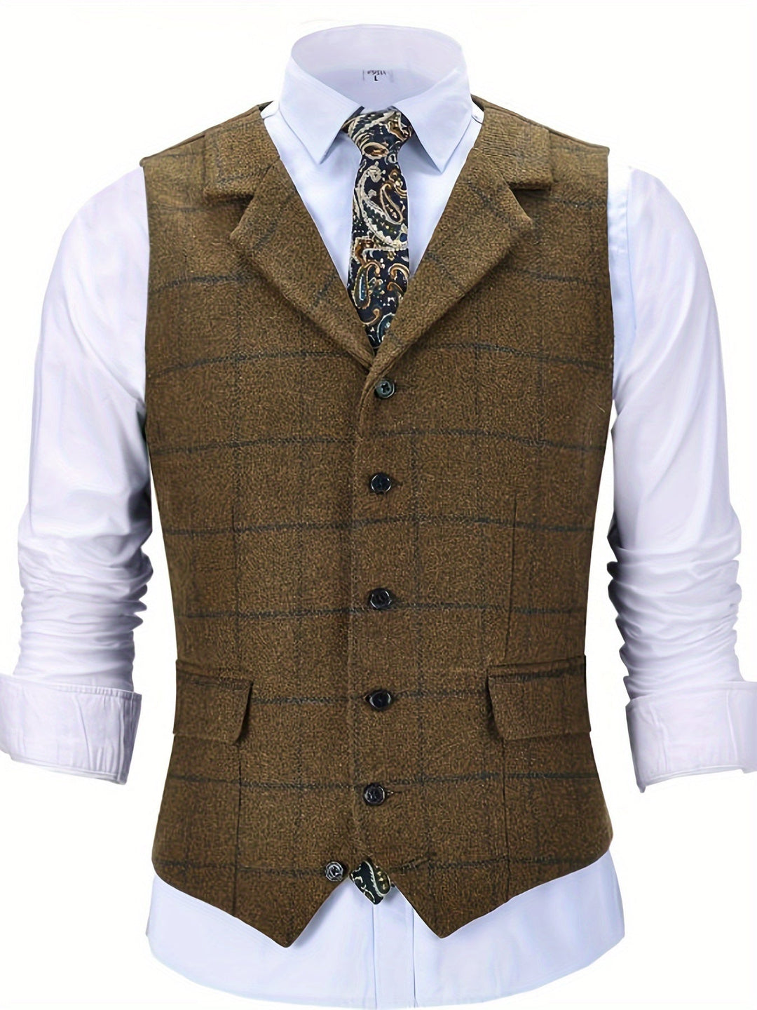 Amarae | Checkered Wool Vest
