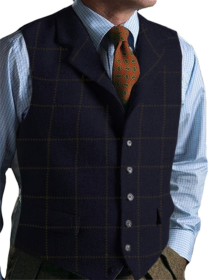 Amarae | Checkered Wool Vest