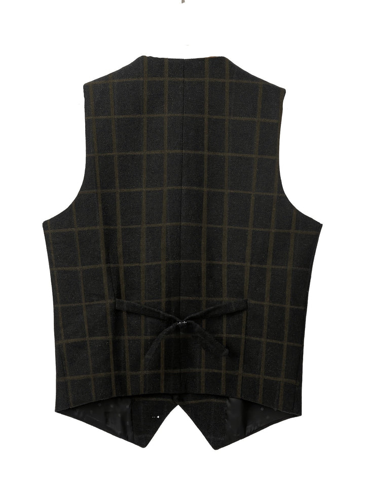 Amarae | Checkered Wool Vest