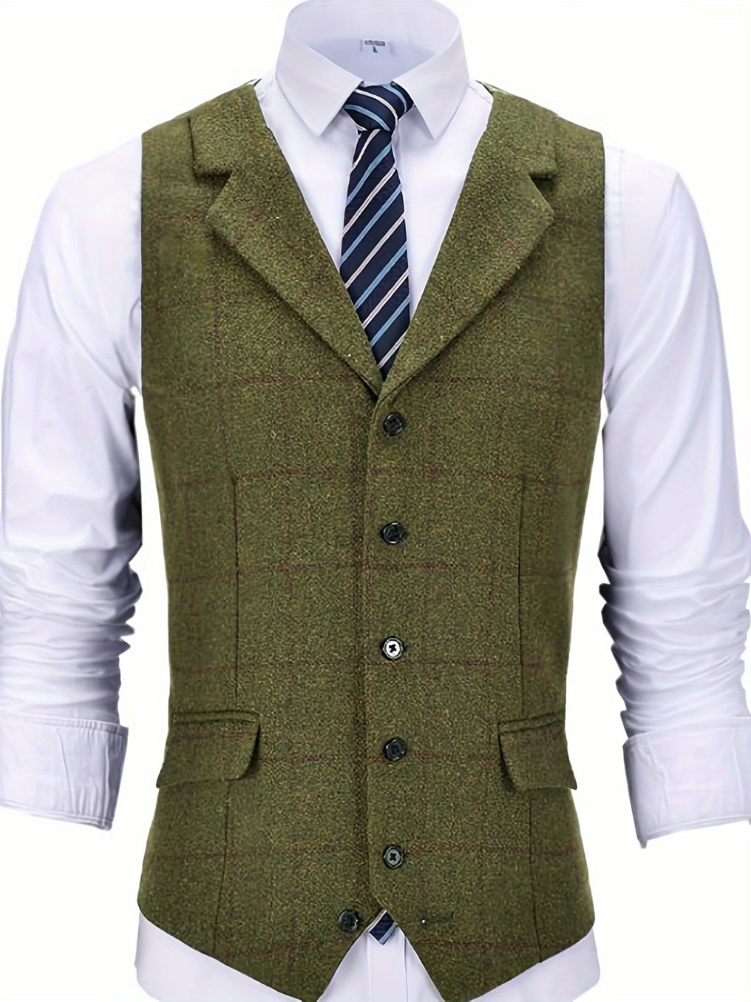 Amarae | Checkered Wool Vest