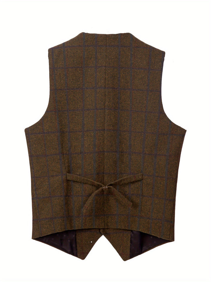 Amarae | Checkered Wool Vest
