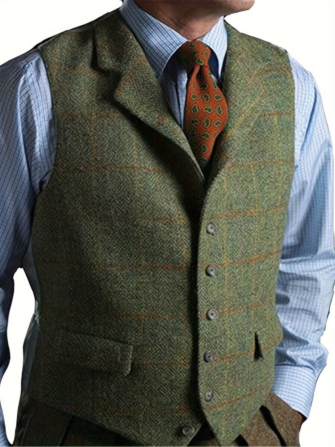 Amarae | Checkered Wool Vest