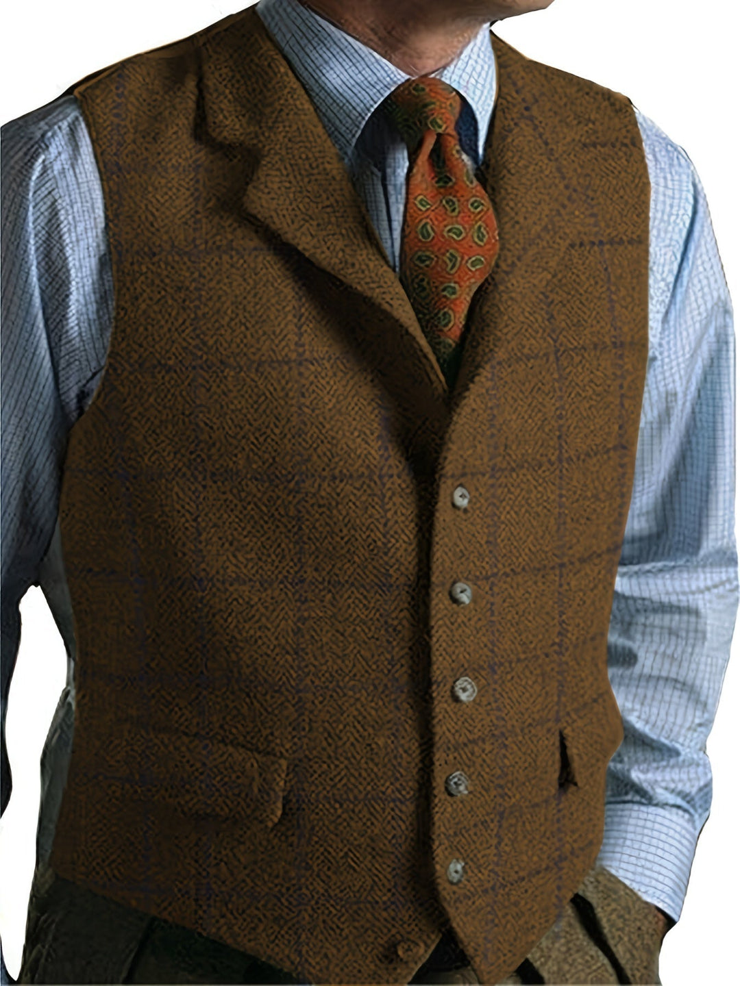Amarae | Checkered Wool Vest