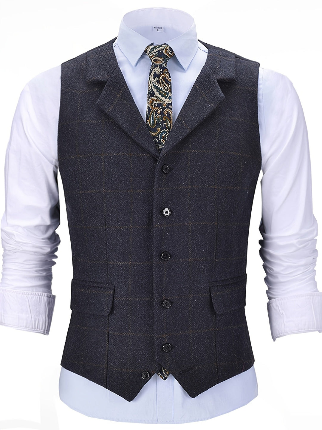 Amarae | Checkered Wool Vest