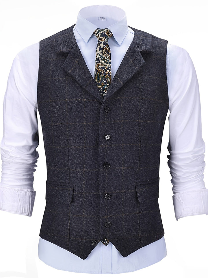 Amarae | Checkered Wool Vest