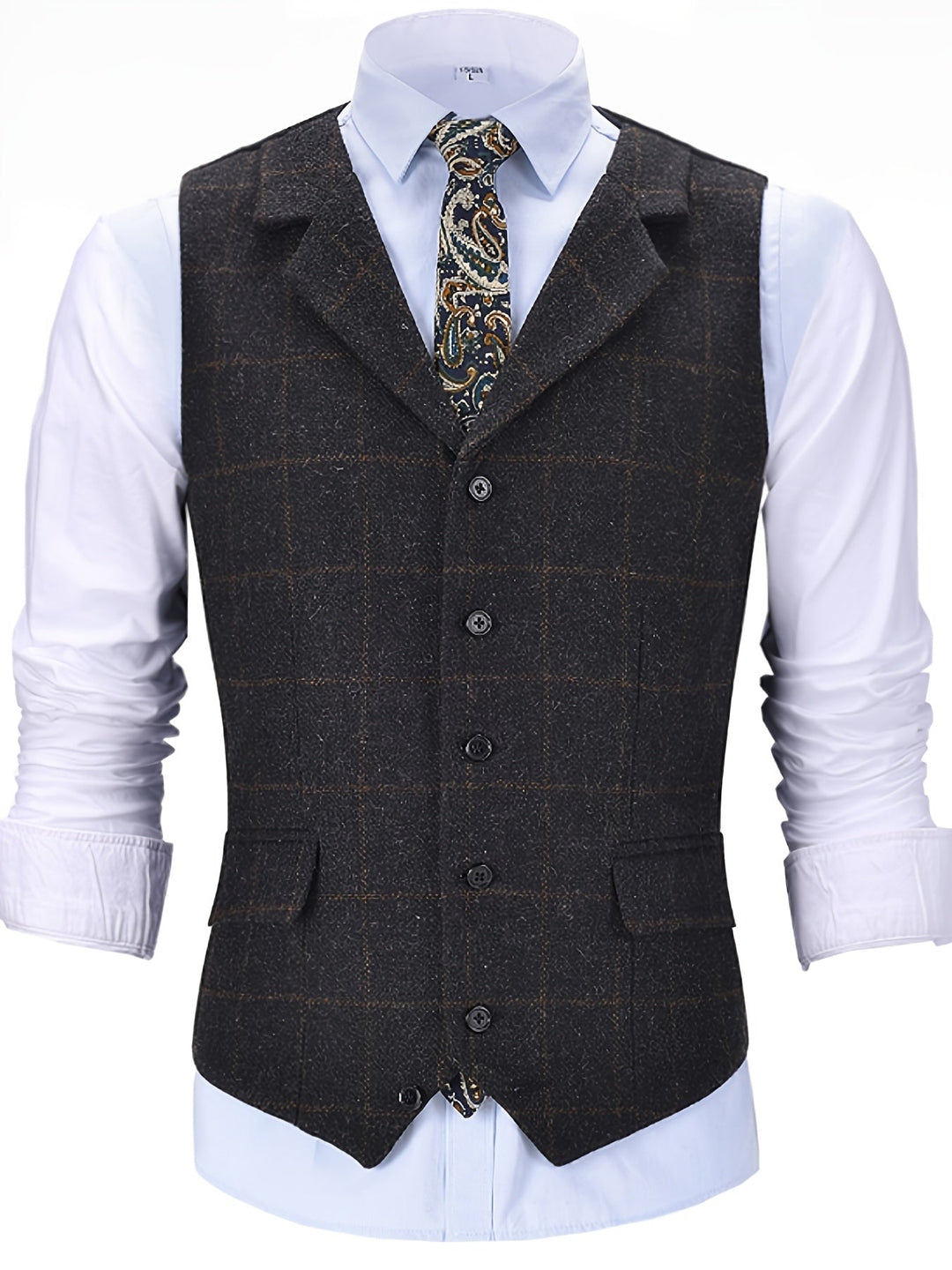 Amarae | Checkered Wool Vest