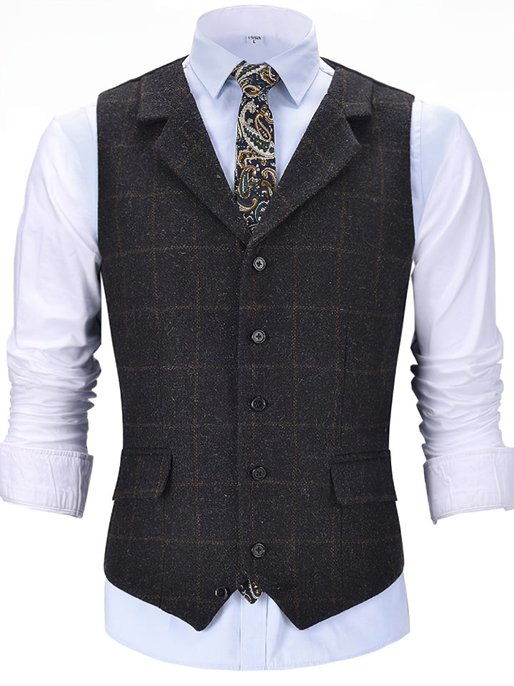 Amarae | Checkered Wool Vest