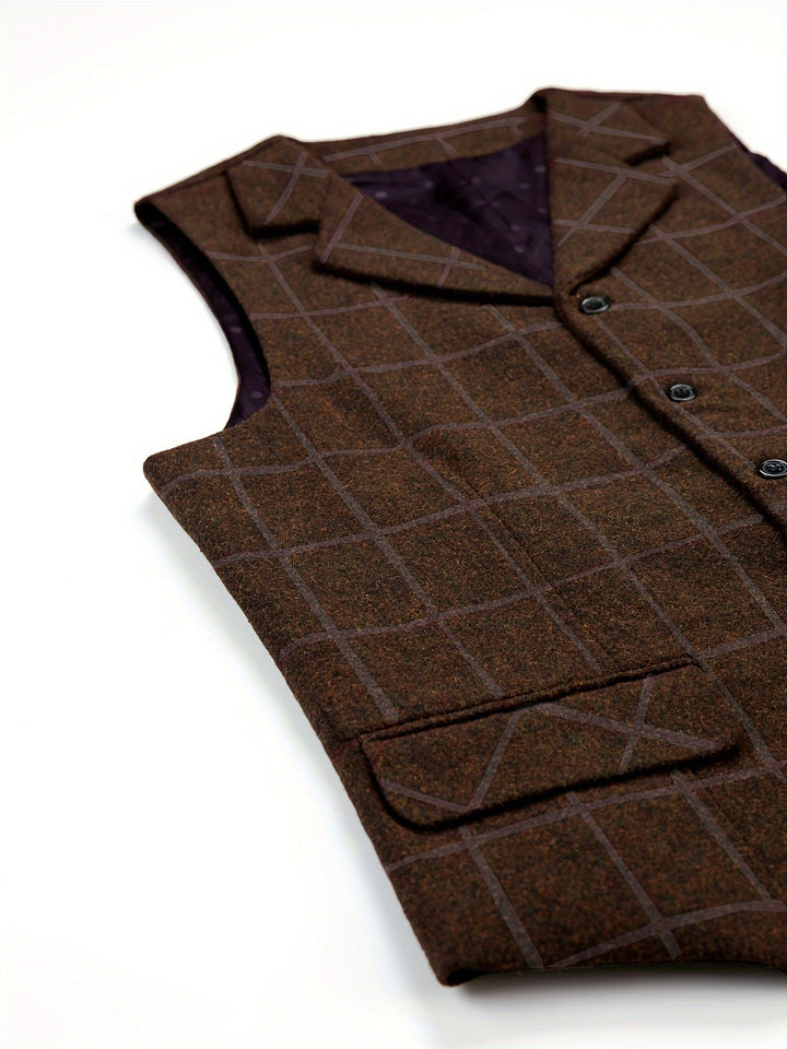 Amarae | Checkered Wool Vest