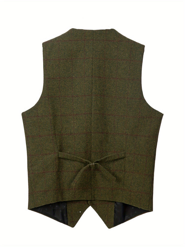 Amarae | Checkered Wool Vest
