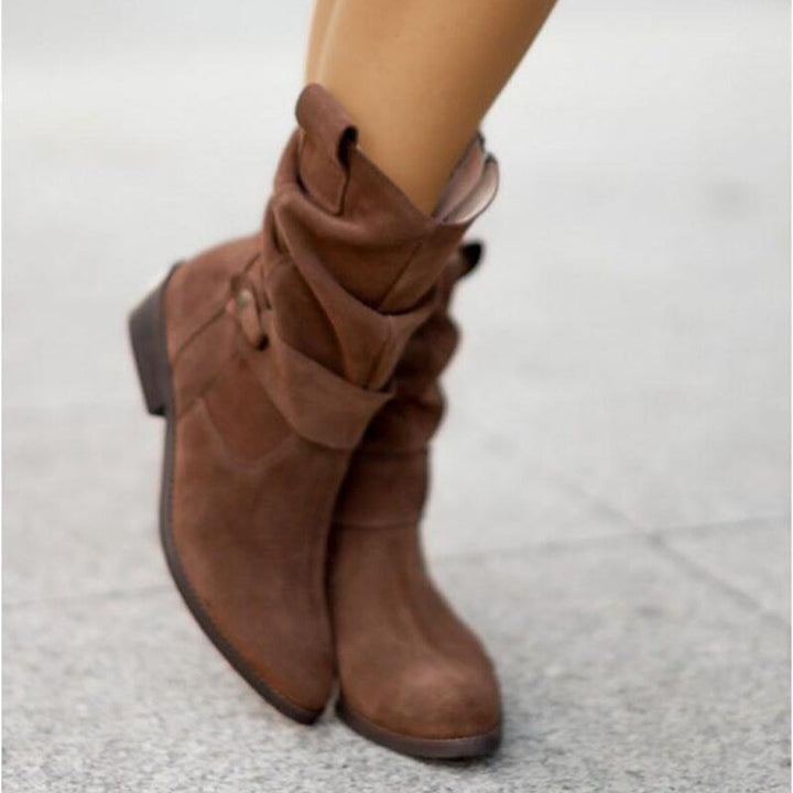 Lune London | Zip ankle boots with low heel