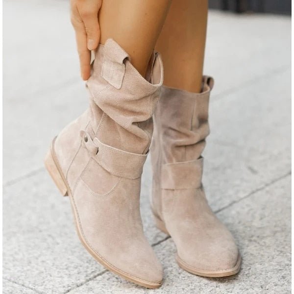 Lune London | Zip ankle boots with low heel