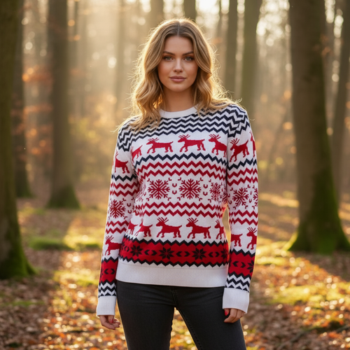 Amarae | Women's Christmas Knit Jacket - Comfortable Fit