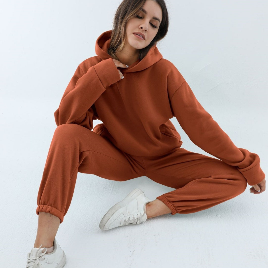 Amarae | Trendy hooded sweatshirt in casual set