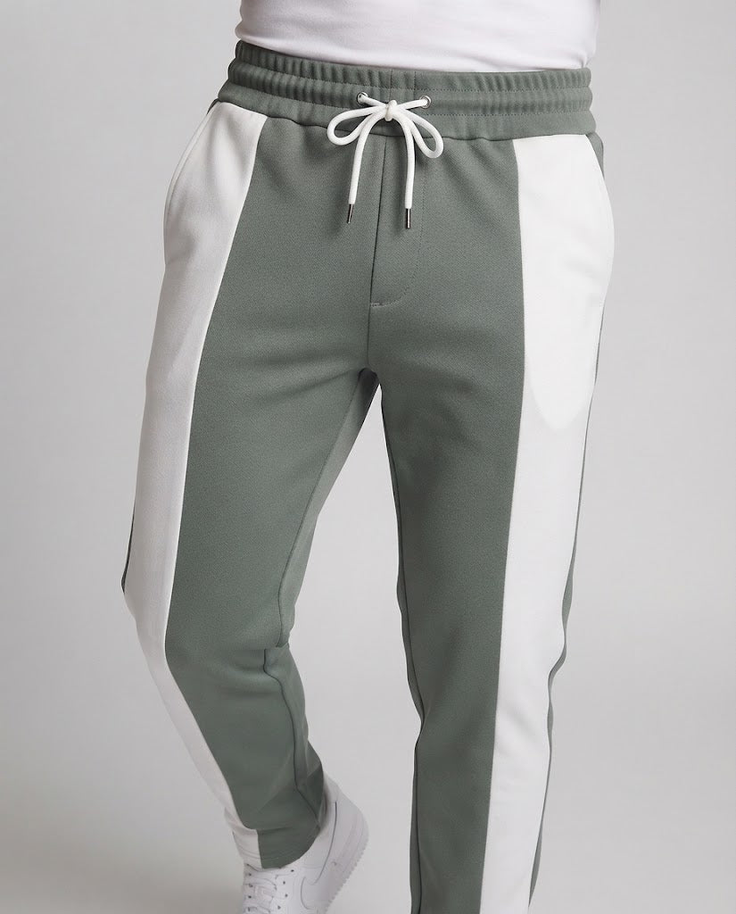 Men's sporty jogging pants with contrasting side stripes and elastic waistband Amarae