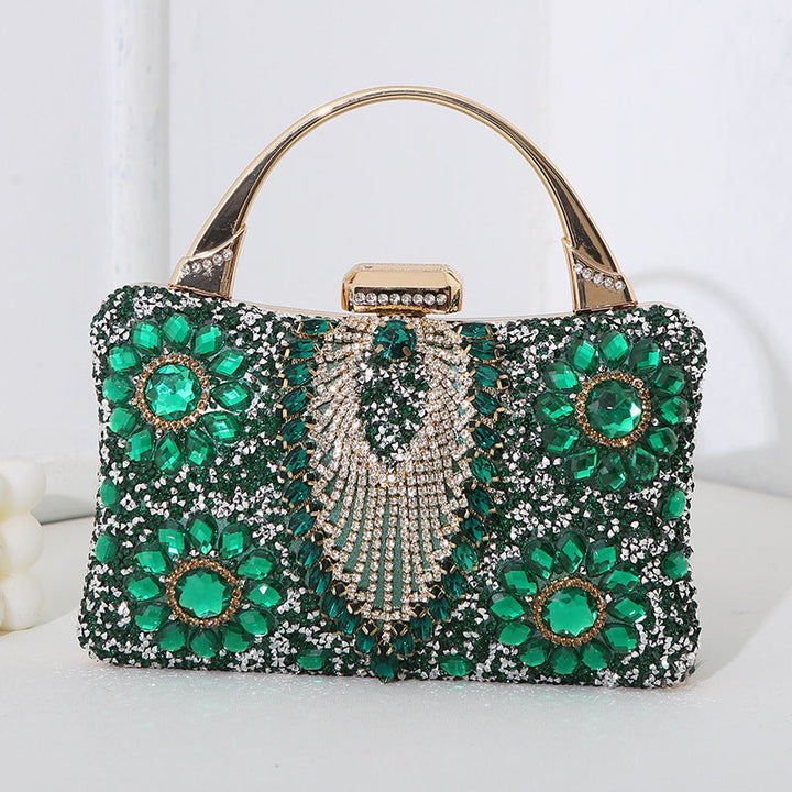 Lune London | Metallic Handcrafted Diamond Inlay Evening Bag