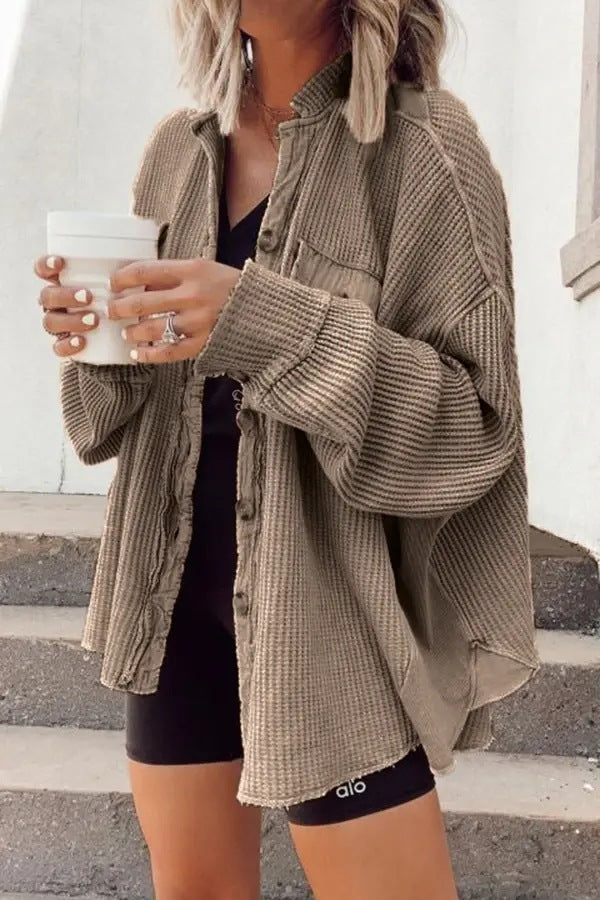 Amarae | Shirt jacket with button placket
