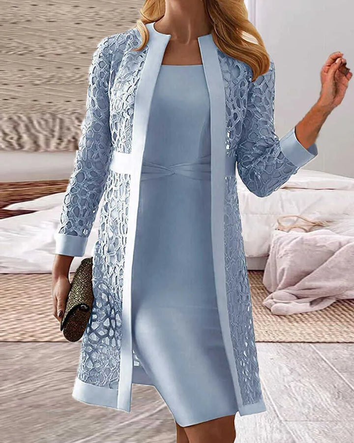 Amarae | Women's Lace Cardigan Dress 2 Piece Set