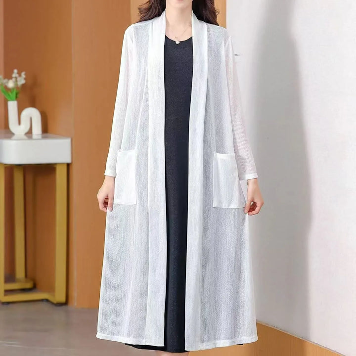 Lune London | Silk Jacquard Trench Coats With V Neck Oriental Long Sleeves