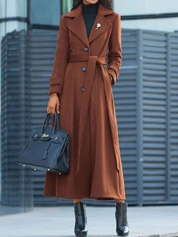Lune London | Long Coat with Belt for Women Ideal for Winter