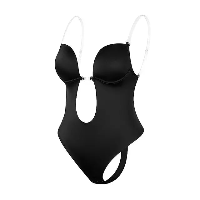 Lune London | Deep V-neck Figure-flattering Bodysuit