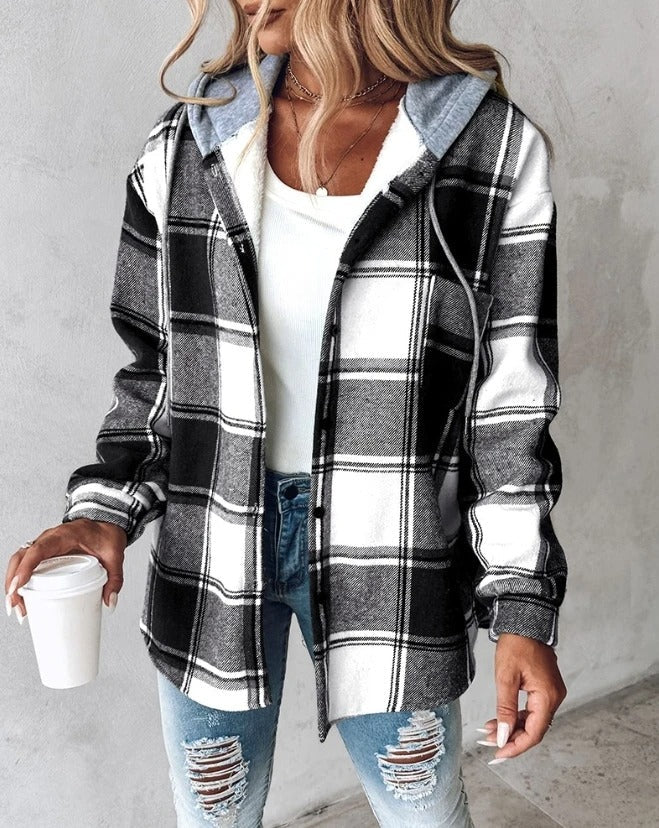 Lune London | Checked Hooded Jacket