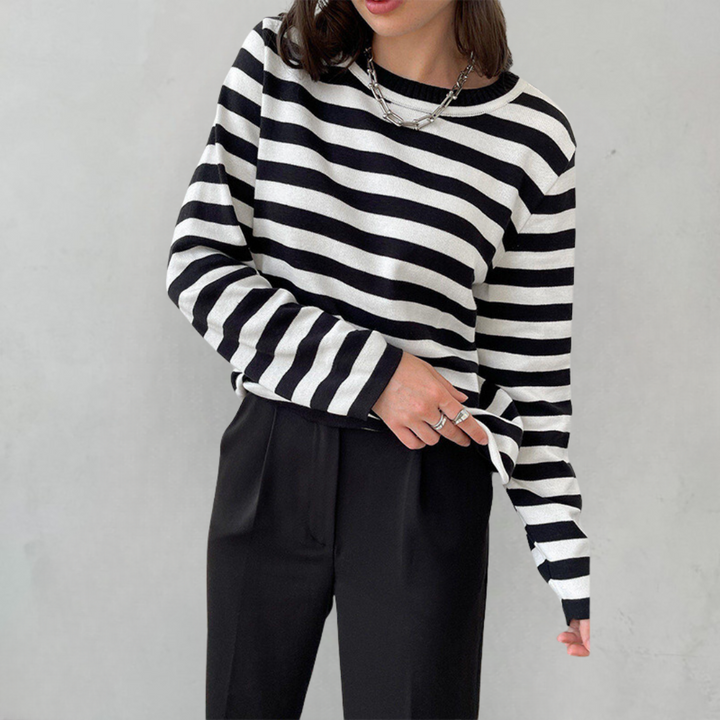 Lune London | Elegant Striped T-Shirt Light Fabric