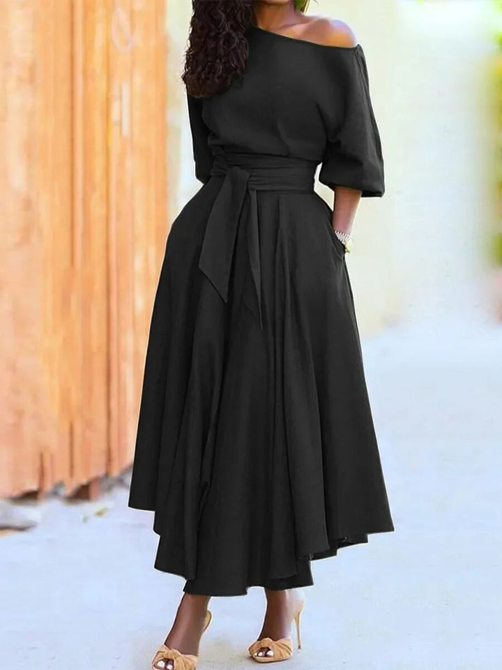 Lune London | Dress with Lacing and Lantern Sleeves