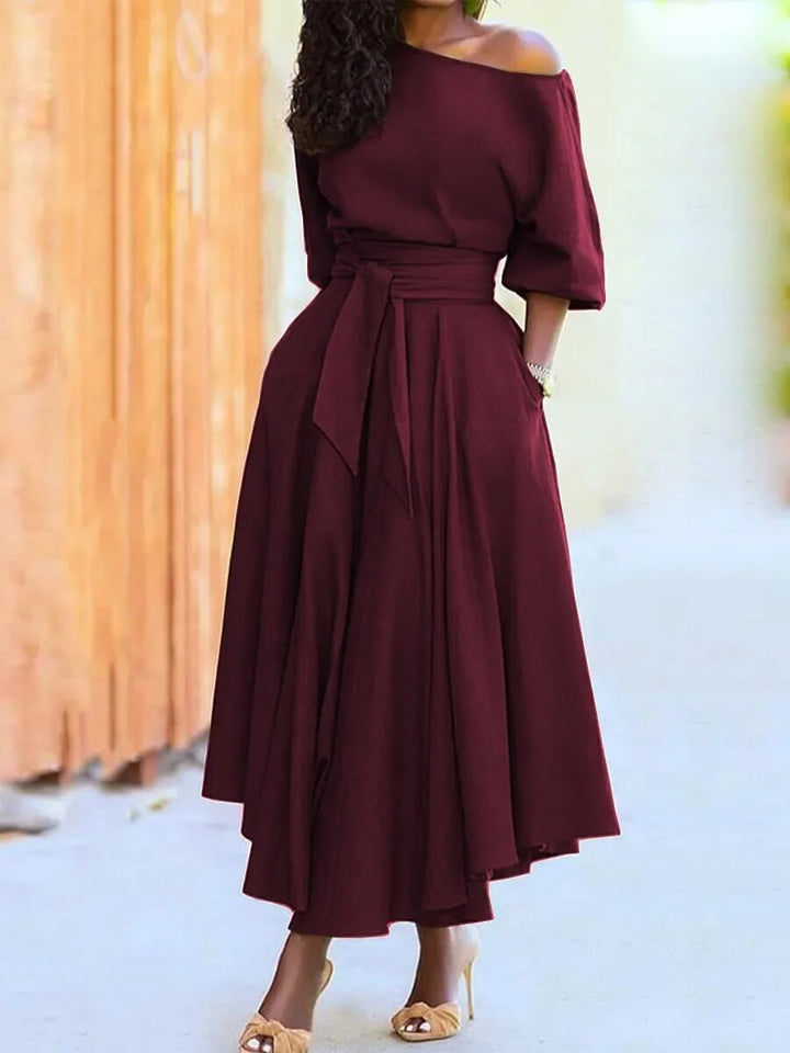 Lune London | Dress with Lacing and Lantern Sleeves