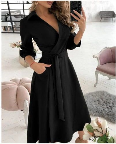 Amarae | Midi Dress Elegant Design Formal & Evening Wear