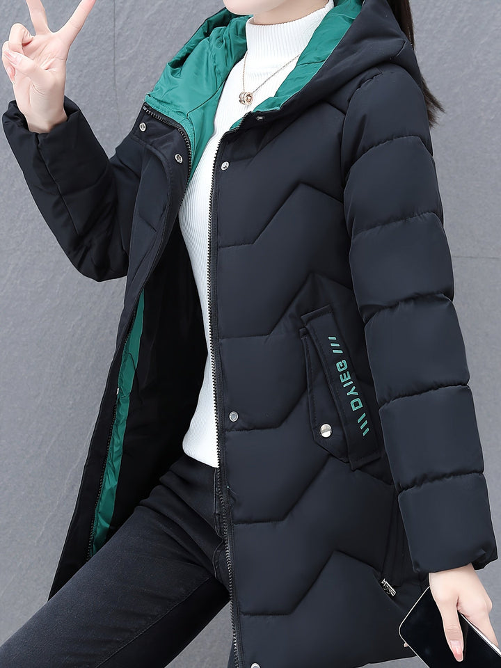 Amarae | Long Casual Women's Down Jacket with Hood